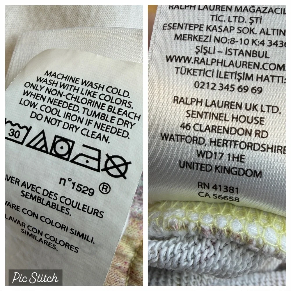 Polo Ralph Lauren Multicolor Paint Splatter Print Terry Jogger Sweatpants Small